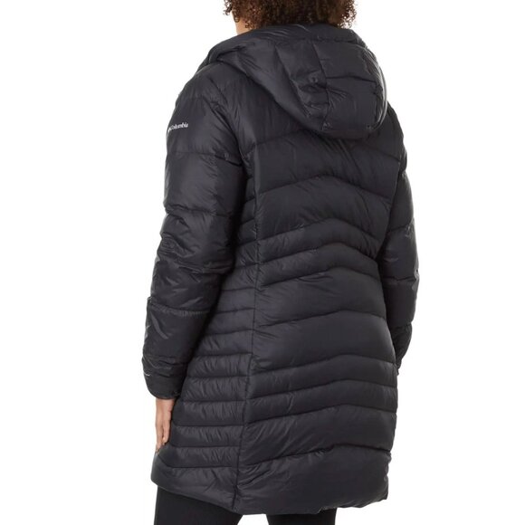 Columbia Autumn Park Down MID  Omni Heat woman black jacket Plus Size - Picture 4 of 12